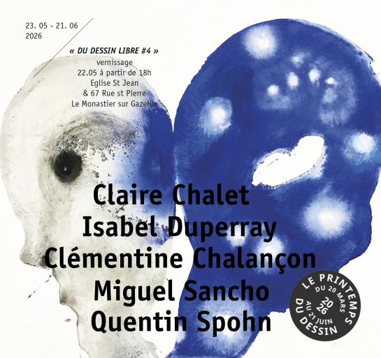 Printemps du dessin Aponia 2026 / Claire Chalet / Isabel Duperray / Clémentine Chalançon / Quentin Spohn / Miguel Sancho /